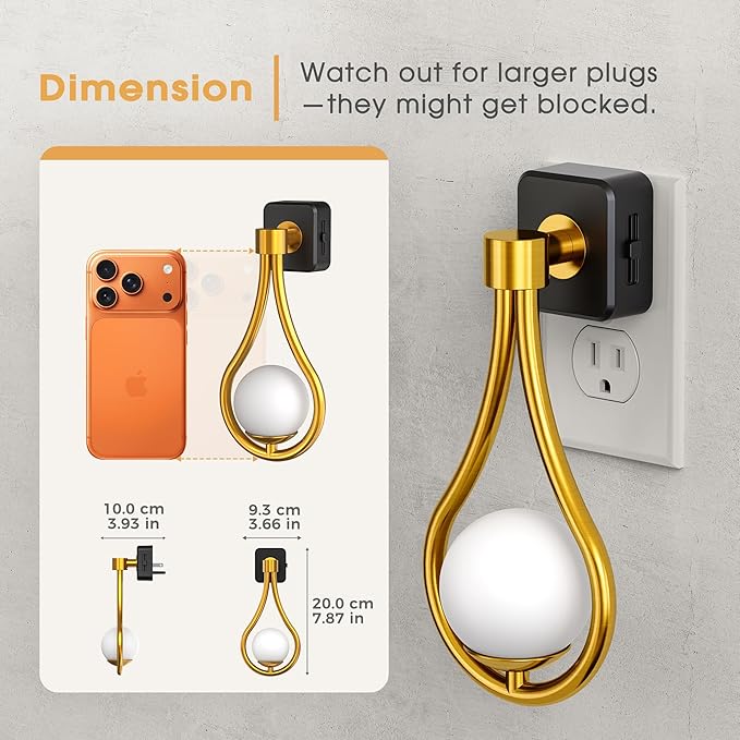 LED Night Light, Night Lights Plug into Wall, 0-100LM Dimmable | Nightlight, 330° Rotating with Dusk to Dawn Sensor, Adjustable Brightness for Kids, Bathroom, Bedroom, Hallway, 2pack