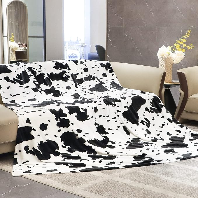 HSEEC Blankets & Throws Queen Size Soft Fleece Blanket Throw Cozy Blanket for Bed Throw 90x90 inches