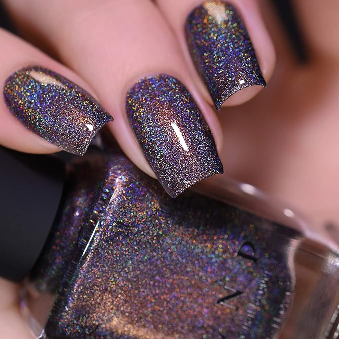ILNP Stay Hidden - Smokey Grey Holographic Nail Polish