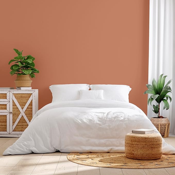 Rust-Oleum Color Spark Interior Paint and Primer in One, Semi-Gloss, Toasted Clay, 1 Gallon