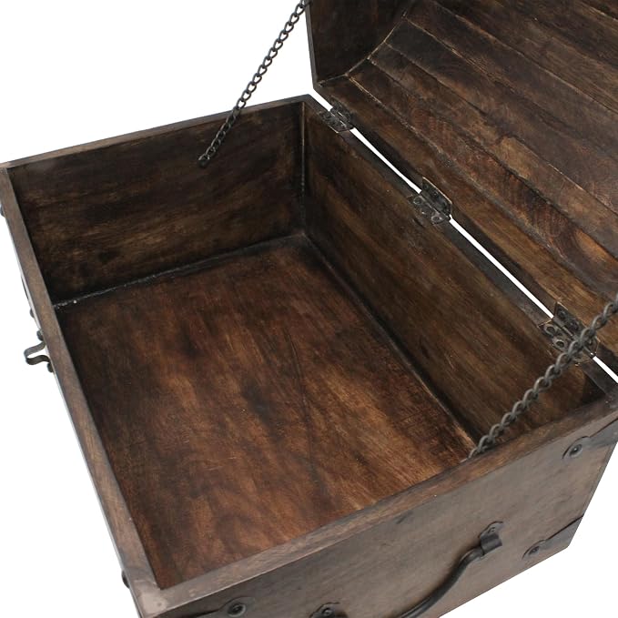 Treasure Chest Keepsake and Decorative Wood Box - Storage Box (XXX-Large 16x11x11)