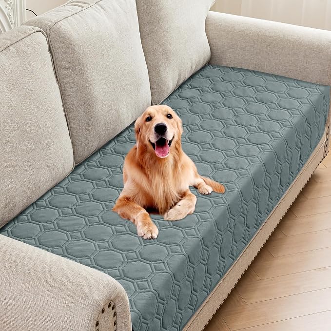 ZNSAYOTX Ultimate Cozy Blankets (30"x70") 100% Waterproof Sofa Mat Blanket for Dog Pets, Bed Couch Protector with Non-Slip Back Washable Durable, Pee Scratch Proof Easy to Clean (Dark Grey)