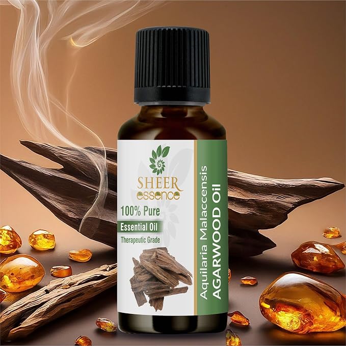 Indian Agarwood (Oud) Essential Oil (Undiluted & Uncut - 100% Pure) - 33.8oz Aluminium Bottle - Therapeutic Grade Perfect for Natural Perfumery, Aromatherapy, Incense & More!