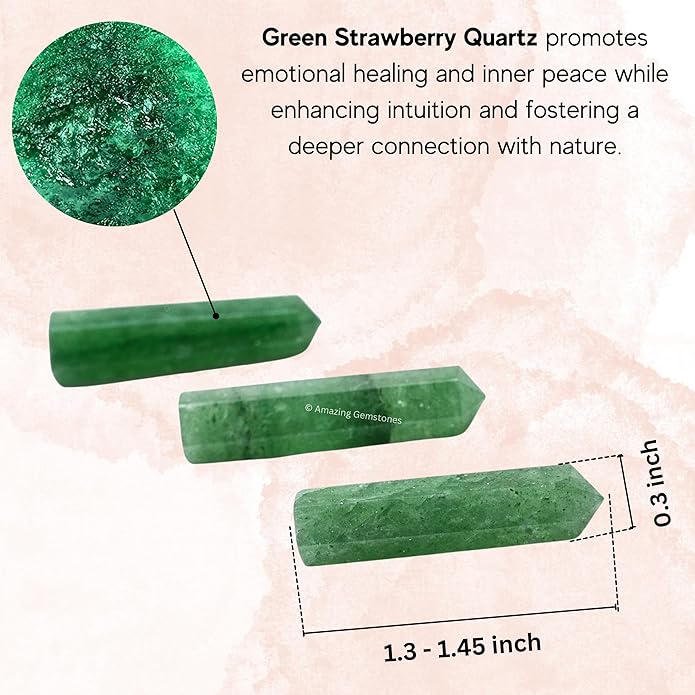 Amazing Gemstone Crystal Points Bulk Healing Crystals & Stones - Premium Single Terminated Healing Wand Point Bulk Crystals for Crafts, Crystal Grid, DIY Work