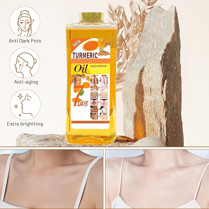 Lucift Soft 7 oil, Soft 7 Turmeric Oil, Soft 7 Turmeric oil for skin, Natural Moisturizing Nourishing for Face and Body Oil For All Skin Types