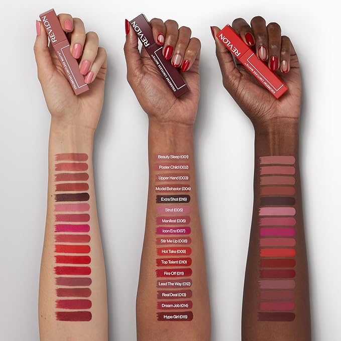 Revlon ColorStay Limitless Matte Liquid Lipstick, Vegan Formula, No-Budge, Longwear Lip Color, Long Lasting, Lightweight/Comfortable, Waterproof, 004 Model Behavior, 0.17 fl oz