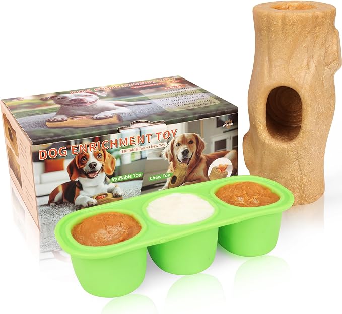 3‑in‑1 Frozen Treat Dog Toy,Tough Interactive Dog Toy