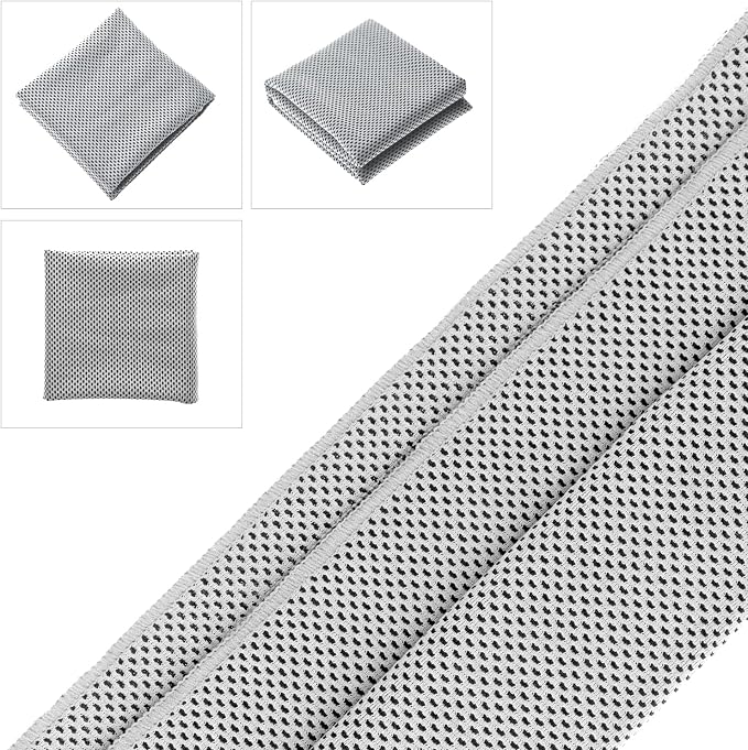 Cooling Towel (Pack of 20, 40"x12") with Pouches for Sports, Workout, Fitness, Gym, Yoga, Golf, Pilates, Travel, Camping & More