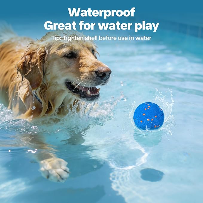Pet Prime Interactive Dog Ball Toy,Automatic Bouncing Ball with Motion Activated,Moving Dog Toy for Medium and Large Dogs,2 Play Modes for Mental Stimulation and Keep Them Busy