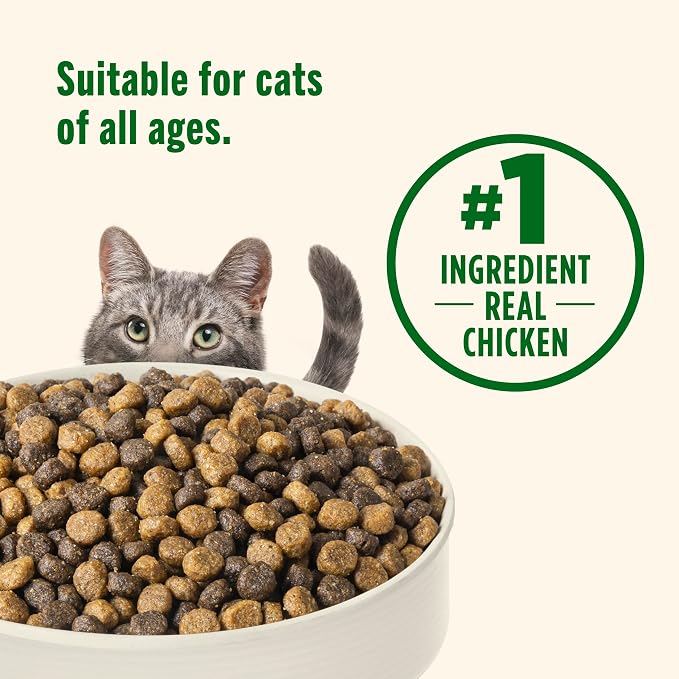 Nutrish Dry Cat Food, Chicken & Brown Rice Recipe, 14 lb. Bag (Rachael Ray) | Vitamin E and Antioxidants Help Support a Healthy Immune System, Provides Complete & Balanced Nutrition