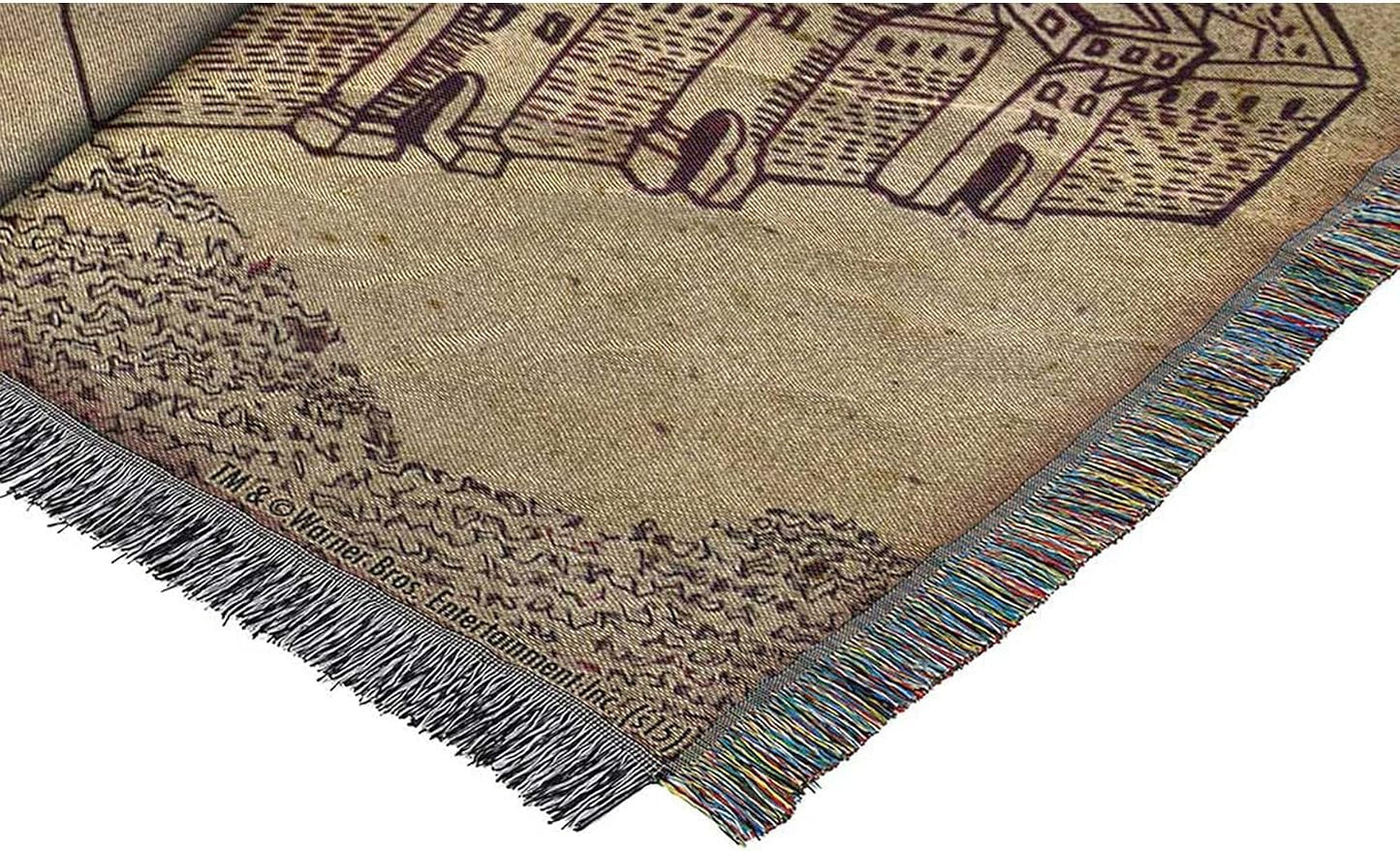 Northwest Harry Potter Woven Tapestry Throw Blanket, Designer Home Décor, Modern, Unique Gift, 48" x 60", Marauder's Map