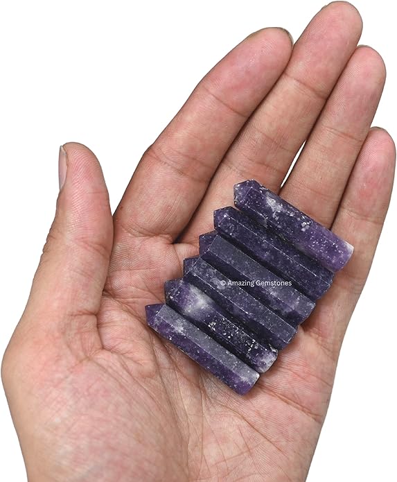 Amazing Gemstone Crystal Points Bulk Healing Crystals & Stones - Premium Single Terminated Healing Wand Point Bulk Crystals for Crafts, Crystal Grid, DIY Work