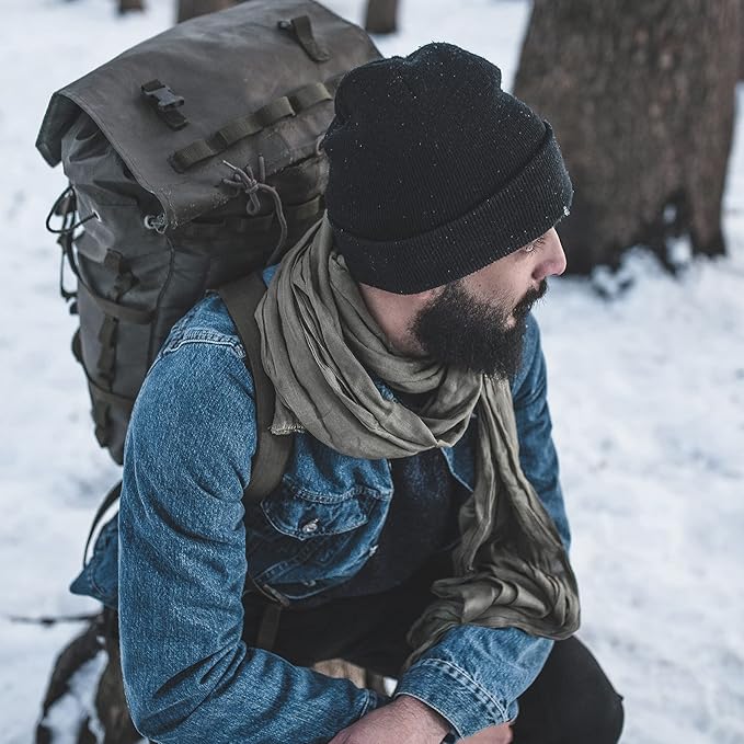 PFFY Unisex Beanie Hats for Men Women Knit Winter Beanies