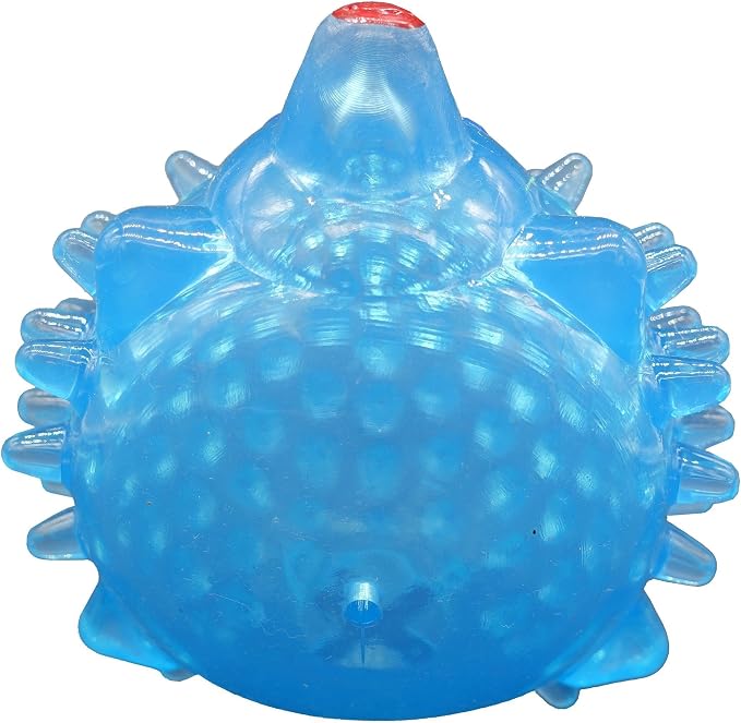 TPR Hedgehog Design Dog Treat Dispenser (Blue)
