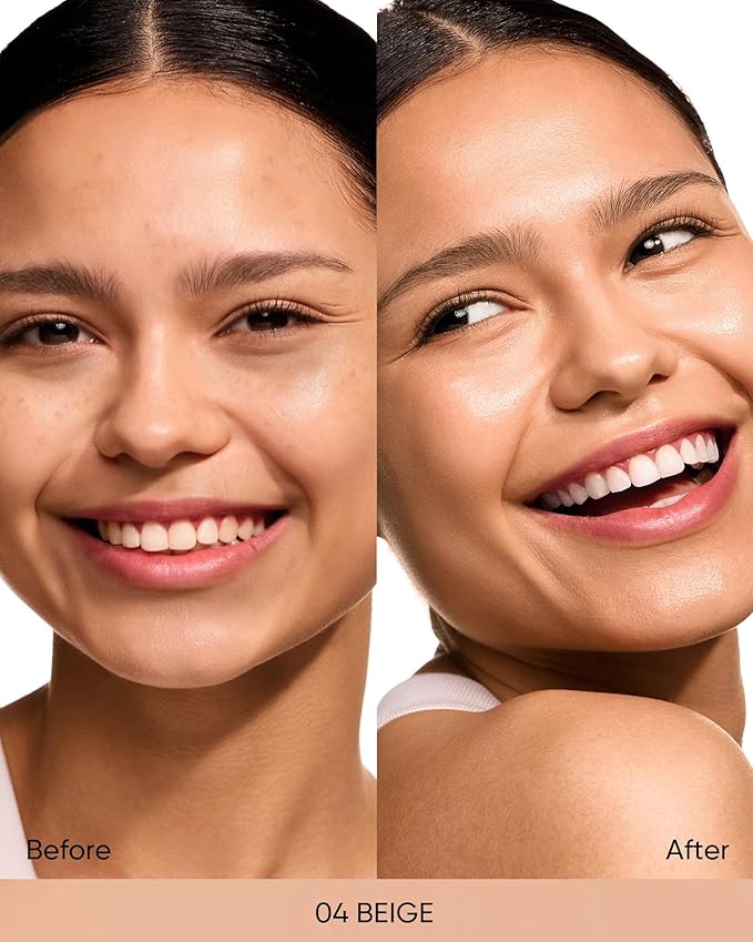 Pink Glow Cushion Foundation #04 Beige| Medium Coverage, Natural Dewy Glow Finish, Moisturizing for Dry Skin, Lightweight, Long-Lasting & Oxidation-Resistant