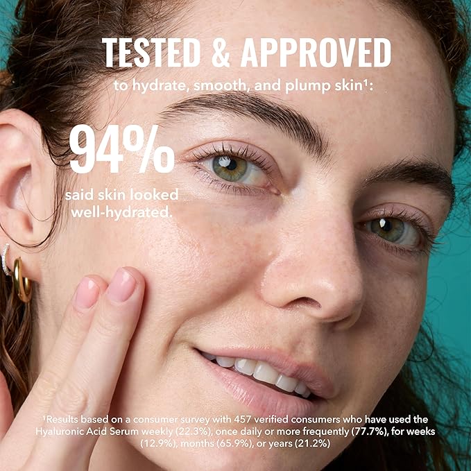 Good Molecules Hyaluronic Acid Serum Pack 3 – 30 ml Each | 1% Hyaluronic Acid, Non-Greasy Ultra Hydrating Serum, Facial Moisturizer for Plumper Skin, Skin Care for Face