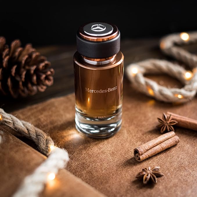 Mercedes Benz - Le Parfum - Irresistible Fragrance For Men - Wood And Leather Scent - For Dynamic, Leading Personalities - Pink Pepper, Bergamot, Violet Leaves, Amber Notes - Eau De Parfum - 4 Fl Oz