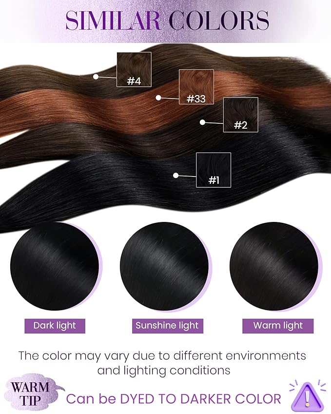 LaaVoo K Tip Hair Extensions Real Human Hair Black U Tip Hair Extensions Hot Fusion Ktip Human Hair Extensions Jet Black 100g 100s 18 Inch
