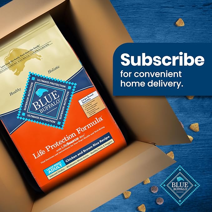 Blue Buffalo Life Protection Formula Chicken Large Adult Dog Food, 15 lb | Real Chicken #1 Ingredient, Antioxidant-Rich LifeSource Bits, Glucosamine Supports Joint Health & Mobility in Large Breeds