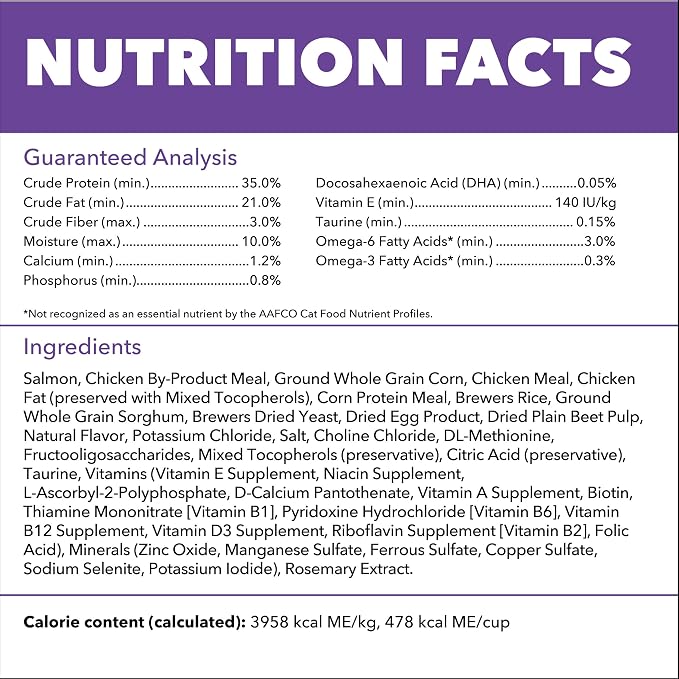 IAMS Proactive Health Healthy Kitten Dry Cat Food, Salmon, 3.5 lb | Salmon #1 ingredient, DHA omega-3 for brain development, prebiotics & beet pulp, Vitamin E immune support
