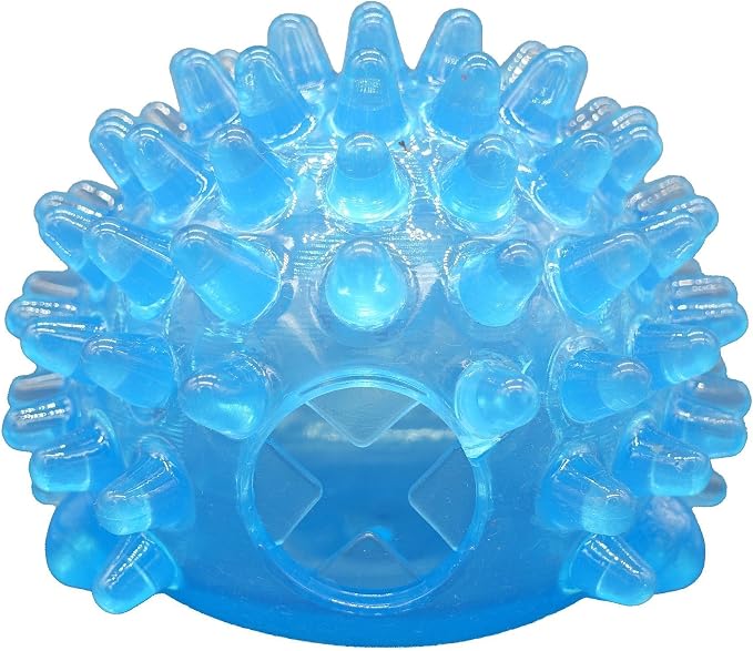 TPR Hedgehog Design Dog Treat Dispenser (Blue)