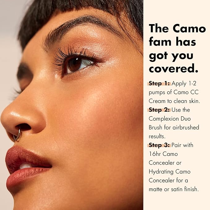 e.l.f. Camo CC Cream, SPF 30 Color-Correcting Medium-To-Full Coverage Face Foundation, Delivers An Airbrushed Finish, Vegan & Cruelty-Free, Rich 660 N