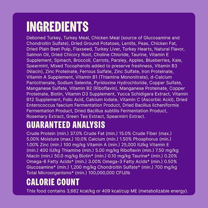 Wellness CORE+ Small Breed Adult Dry Dog Food with Freeze Dried Pieces, Grain Free Kibble+, Natural, High Protein, Turkey and Chicken Recipe, 10 lb Bag