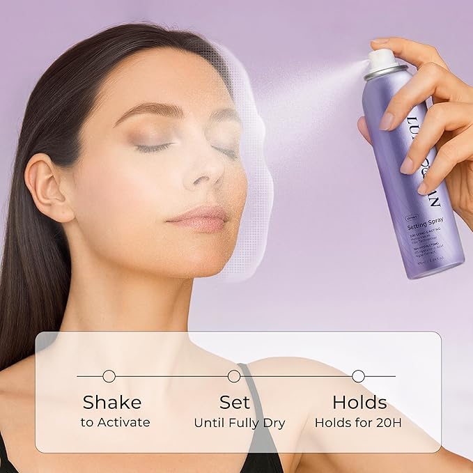 Setting Spray for Makeup, Long-Lasting Face Mist, Moisturizing & Soothing Formula, Waterproof & Sweat-Resistant, 3.38 Oz