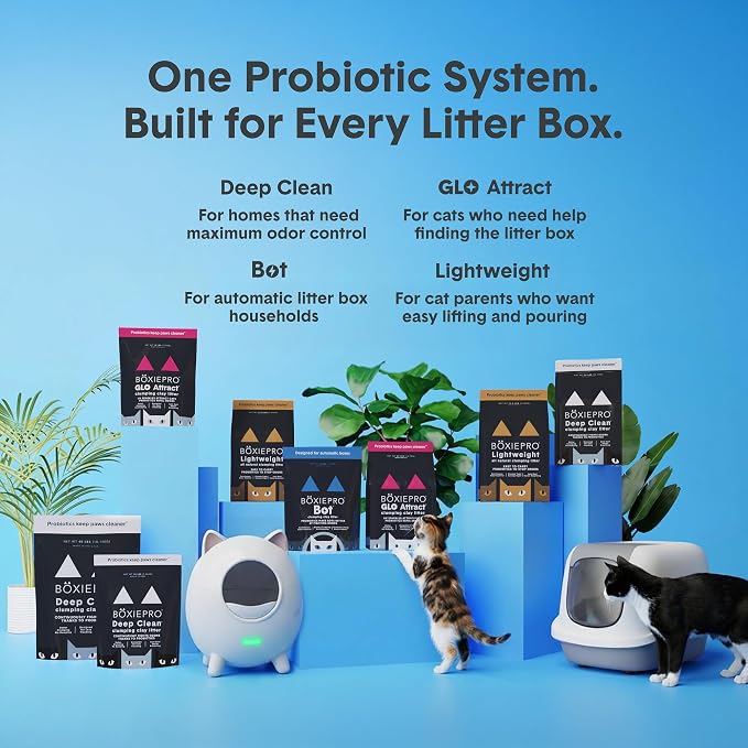 Boxie Probiotic Natural Lightweight Cat Litter 40+ Day Odor Control 11.5 lb