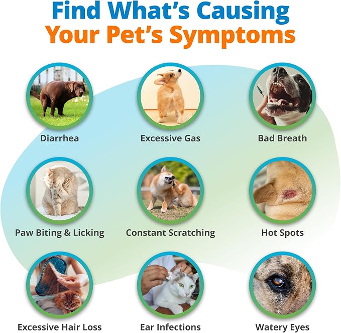 5Strands Pet Nutritional Imbalance & Food Intolerance & Environmental Sensitivity Test, At Home Hair Analysis for Dogs & Cats, Identify Nutrient Gaps & Dietary Stressors, Results in 4 Days