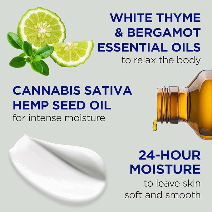 Dr Teal's Body Lotion, Cannabis Sativa Hemp Seed Oil & Essential Oils, 18 fl oz (Pack of 3)