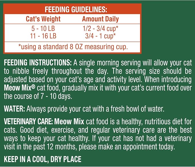 Meow Mix Indoor Health Dry Cat Food, 3.15 Pound Bag (Case of 4)
