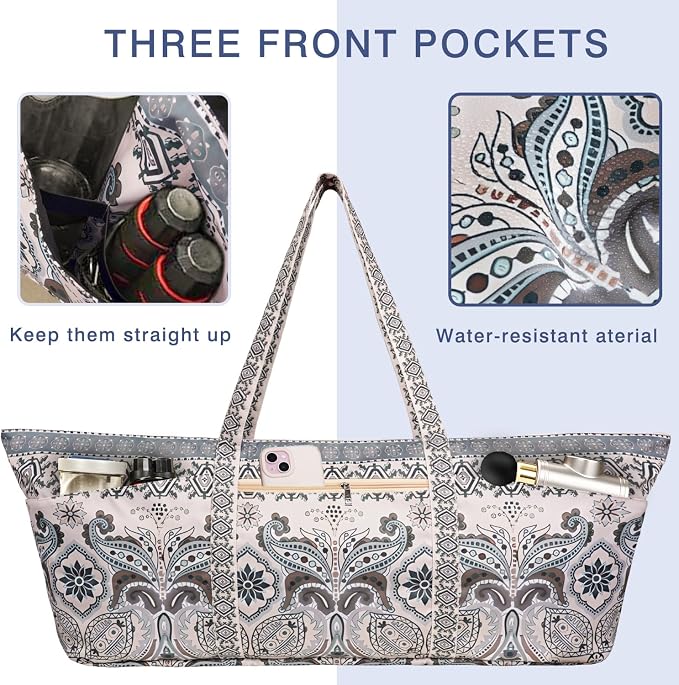 Yoga Mat Bag Yoga Mat Carrier with Shoes Compartment & Wet Pocket Pilates Bag with Zipper Pockets & Yoga Mat Holder Strap Yoga Bags and Carriers Fits All Your Stuff