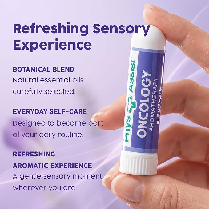 PhysAssist Oncology Aromatherapy for Nausea – Travel Size Essential Oil Blend with Ginger, Lemon, Spearmint, Lavender & Fennel – Portable Aromatherapy Support