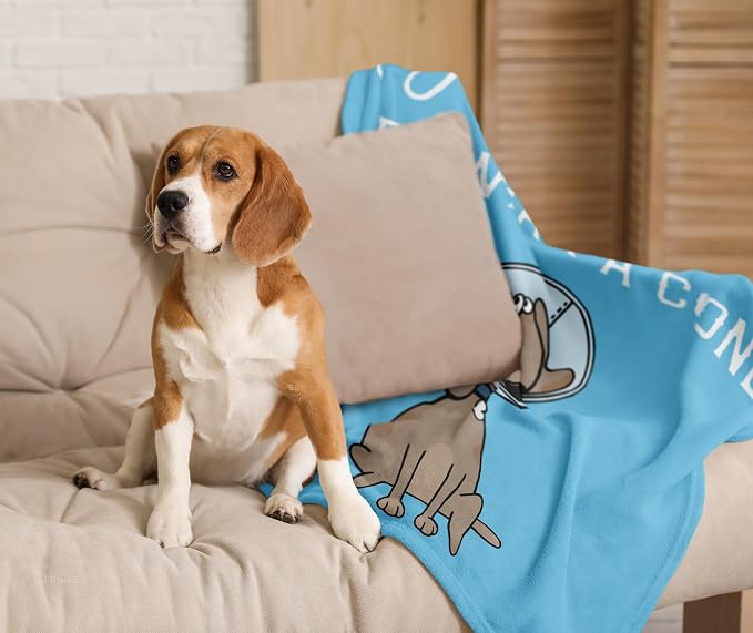Get Well Gifts for Women/Men After Surgery Blue Blanket 50"x60" | Feel Better/Get Well Soon Gifts for Women, Surgery Recovery Gift for Men, at Least You Dont Have to Wear A Cone