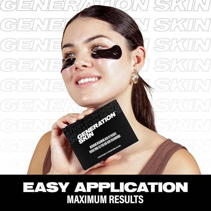 Generation Skin Eye Patches for Dark Circles and Puffiness, Under Eye Mask with Hyaluronic Acid, Vegan and Cruelty-Free Under Eye Patches, Hyaluronic Acid Eye Masks, 5-Pack
