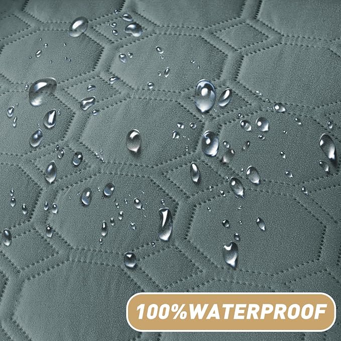 ZNSAYOTX Ultimate Cozy Blankets (30"x70") 100% Waterproof Sofa Mat Blanket for Dog Pets, Bed Couch Protector with Non-Slip Back Washable Durable, Pee Scratch Proof Easy to Clean (Dark Grey)