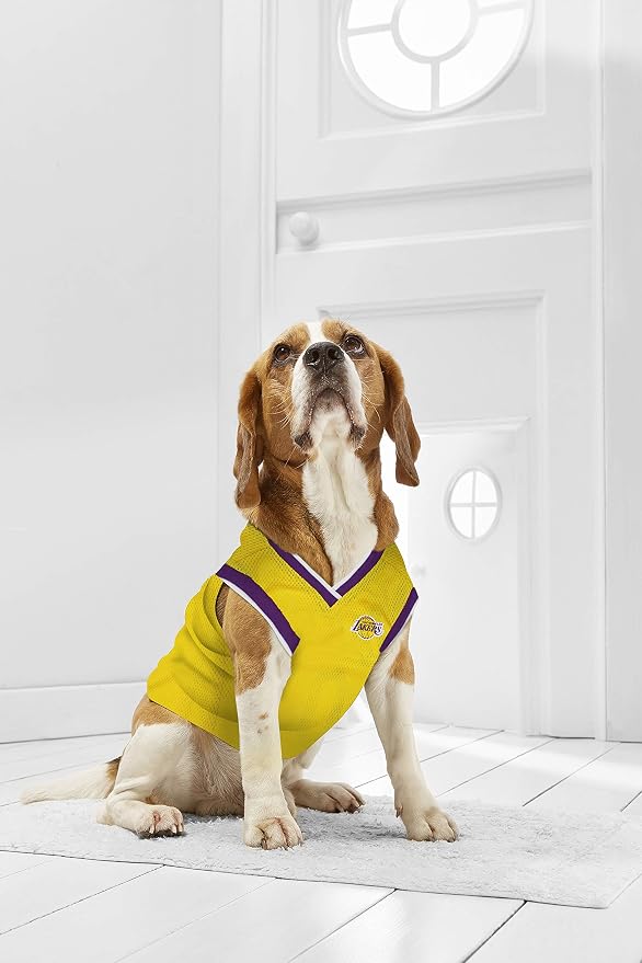 Pets First NBA Los Angeles Lakers Dog Jersey, X-Large - Tank Top Basketball Pet Jersey (Pack of 2)
