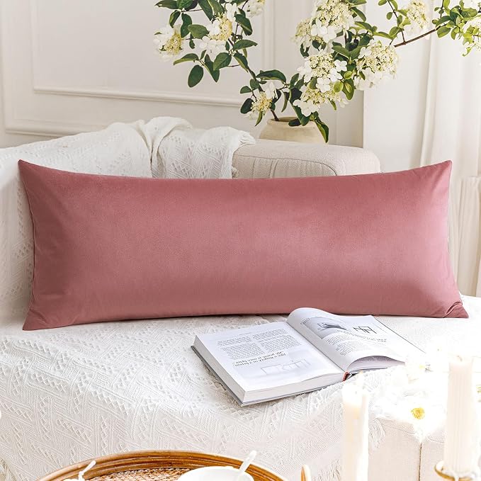 Artscope Luxury Velvet Lumbar Pillow Cover Super Soft Decorative Rectangle Throw Pillow Covers Case Cushion Covers for Sofa Couch Bedroom Car Decor 14x36 Inch Jam