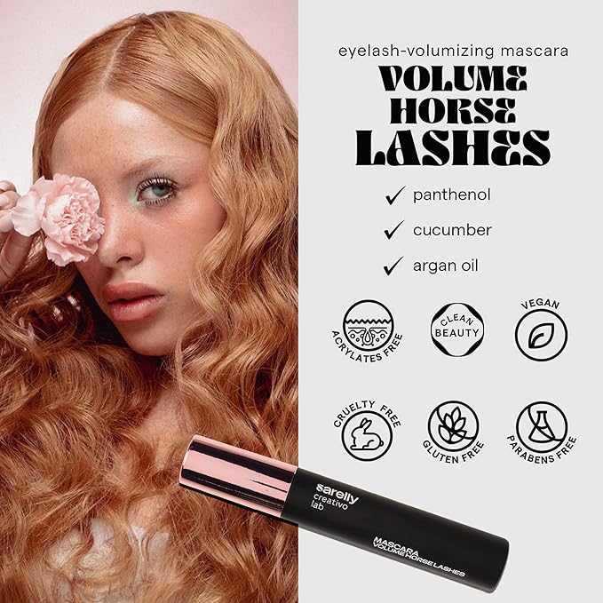SARELLY, Eye Kit, Volume Horse Lashes Mascara + Lavadero Eye Makeup Remover, Sarelly Creative Lab