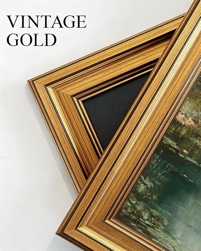 Gold Framed Wall Art, Vintage Mallard Duck Canvas Prints, Flying Ducks Rustic Cabin Lake Picture Wall Decor, Farmhouse Wildlife Nature Artwork for Living Room Hunting Lodge, Man Cave 12x16 inch
