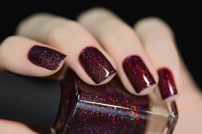 ILNP Diablo - Vampy Oxblood Holographic Nail Polish