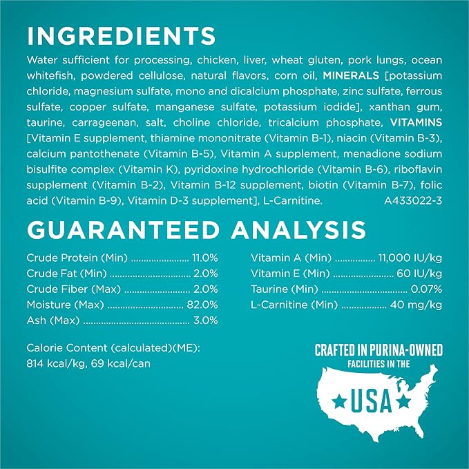 Purina ONE Natural Weight Control Wet Cat Food,Ideal Weight White Meat Chicken Recipe in Sauce - 3 oz. Pull-Top Cans,(Pack of 48)