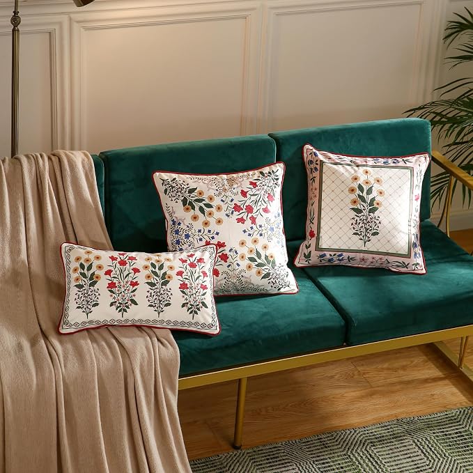 Designer Velvet Throw Pillow Cover,18"x18" Set of 2-Bertina B | Pillow Cover,Concealed Zipper Design,Dragonfly Pattern,Sofas,Bedroom,Living Room,Lounge Chairs,All Season Home Decor