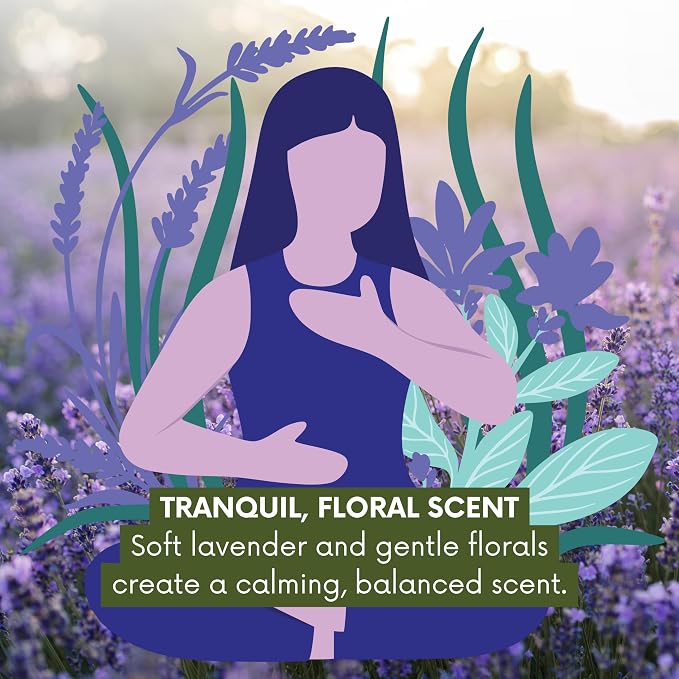Best of Nature Lavender Florals Aromatherapy Massage & Body Oil - Tranquil, Soothing Blend with Lavender, Sage, Rosewood & Palmarosa, Ideal for Relaxing Massage or Daily Moisturizing (64 Fl Oz)