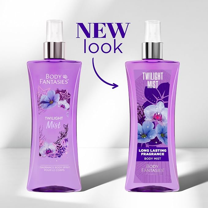 Body Fantasies Signature Fragrance Body Spray, Twilight Mist, 8 fl oz (Pack of 2)