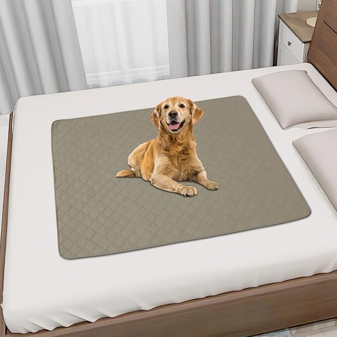 Easy-Going Waterproof Dog Bed Cover, Non-Slip Pet Blanket, 30x70in, Beige | Leakproof Couch Cover, Machine Washable Furniture Mattress Protector, Soft Sofa Mat For Dogs, Pet Friendly