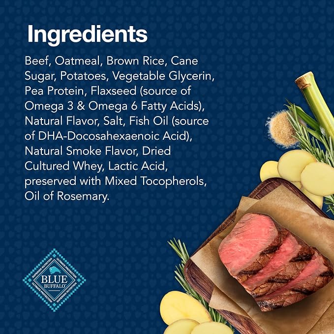 Blue Buffalo Bits Beef Training Treats, 11 oz | Real Beef First, DHA for Cognitive Development, No Chicken By-Product Meals, Free from Red Dye 40