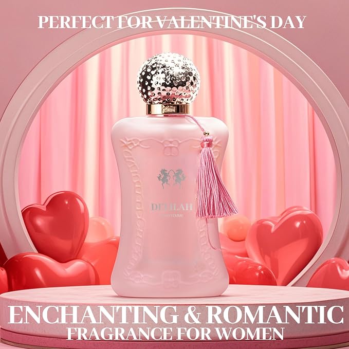 A CENTER 2PCS Perfume Set for Women - Floral Fragrance Gift Set with Vanilla,Rose & jasmine, Eau De Parfume| 3.4 Fl Oz Each Women's Cologne(Delilah & Delilah UB)