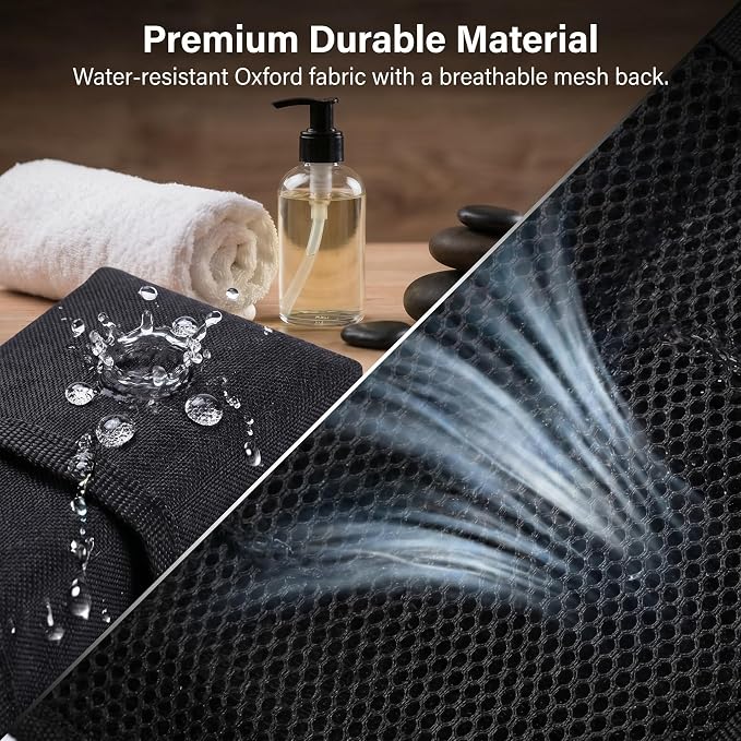 Massage Oil Holster Belt for Therapists, Massage Bottle Holder Waist Bag with Adjustable Belt, Massage Lotion Holster Organizer with Multi Pockets for Massage Therapy Supplies & Table Accessories